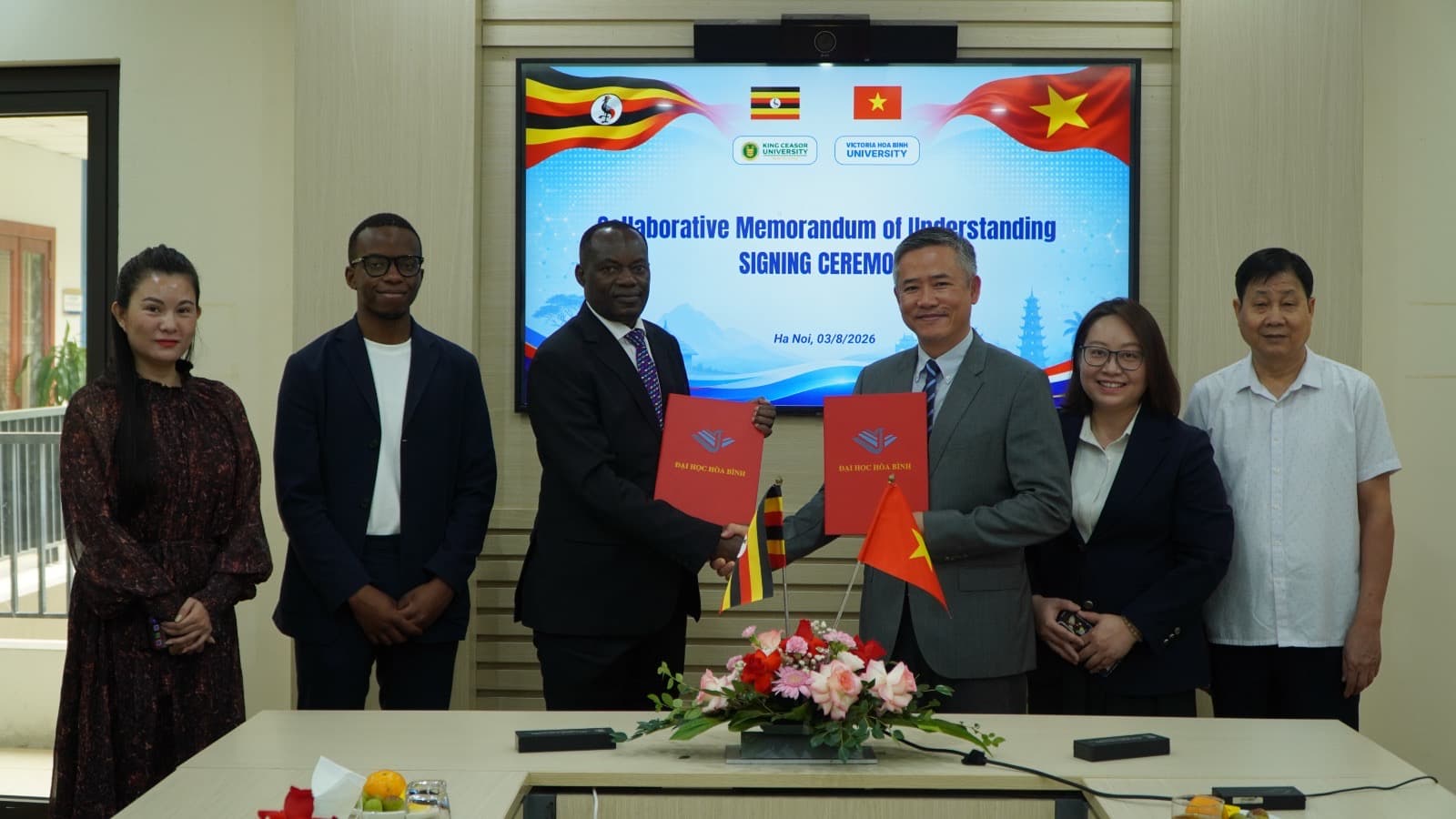 King Ceasor University Signs Memorandum of Understanding with Victoria Hoa Binh University